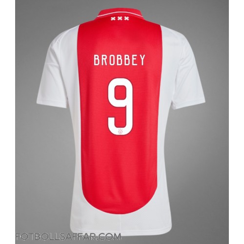 Ajax Brian Brobbey #9 Hemmatröja 2024-25 Kortärmad